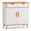 Szafka na buty MDF z elementami drewnianymi 80x35x95cm