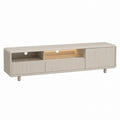Kremowa szafka RTV MDF 120x35x40 cm