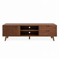 Szafka RTV z drewna orzechowego 180x40x50 cm